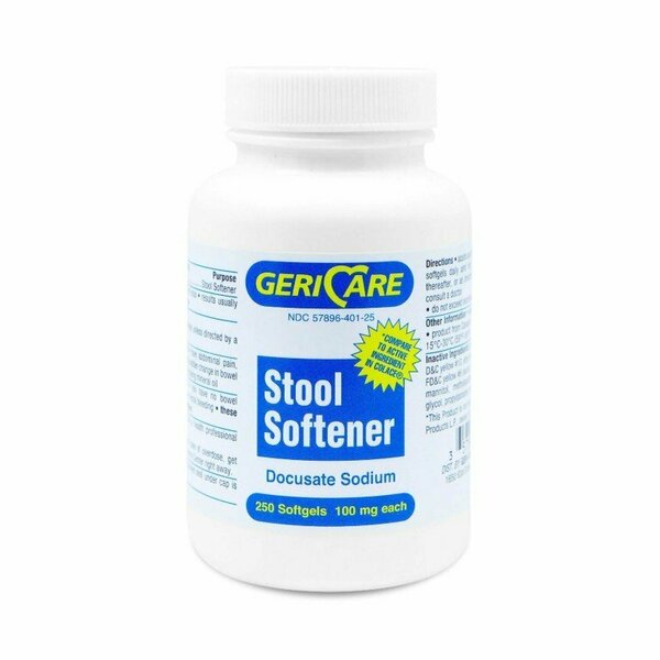 Mckesson Brand Geri-Care Docusate Sodium Stool Softener, 3000PK 401-25-HST